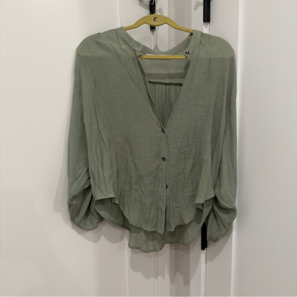 Women's Green Blouse